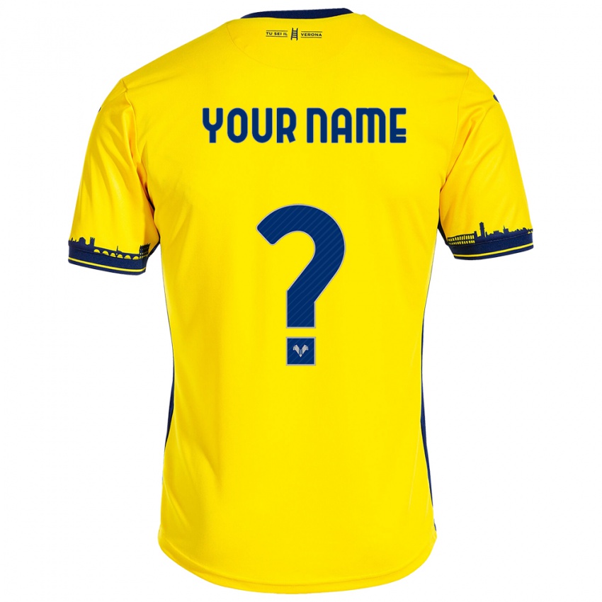 Herren Ihren Namen #0 Gelb Auswärtstrikot Trikot 2023/24 T-Shirt Österreich
