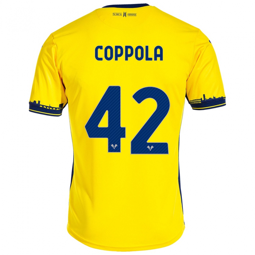 Herren Diego Coppola #42 Gelb Auswärtstrikot Trikot 2023/24 T-Shirt Österreich