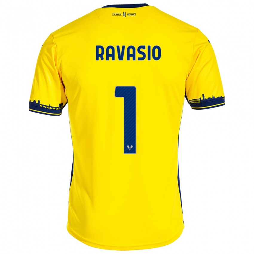 Herren Manuel Ravasio #1 Gelb Auswärtstrikot Trikot 2023/24 T-Shirt Österreich