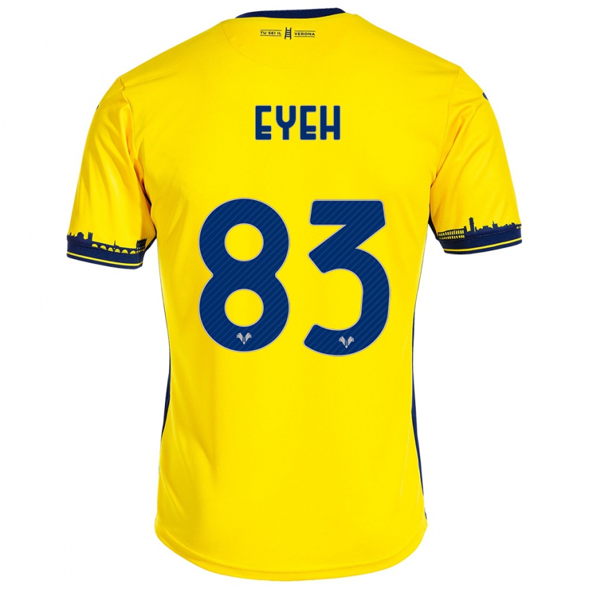 Herren Nicholas Eyeh #83 Gelb Auswärtstrikot Trikot 2023/24 T-Shirt Österreich