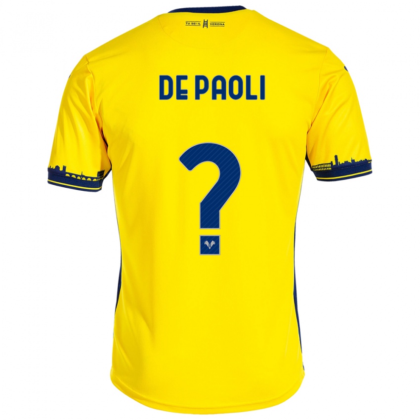 Herren Mirko De Paoli #0 Gelb Auswärtstrikot Trikot 2023/24 T-Shirt Österreich