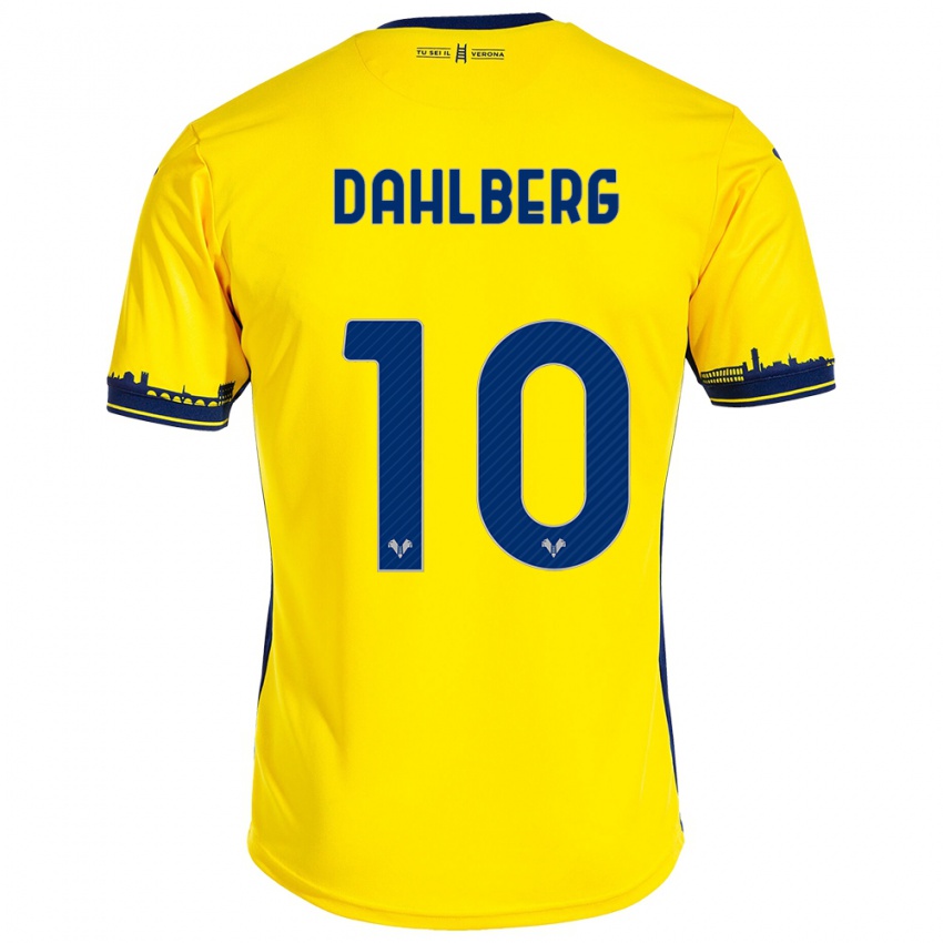 Herren Jonna Dahlberg #10 Gelb Auswärtstrikot Trikot 2023/24 T-Shirt Österreich