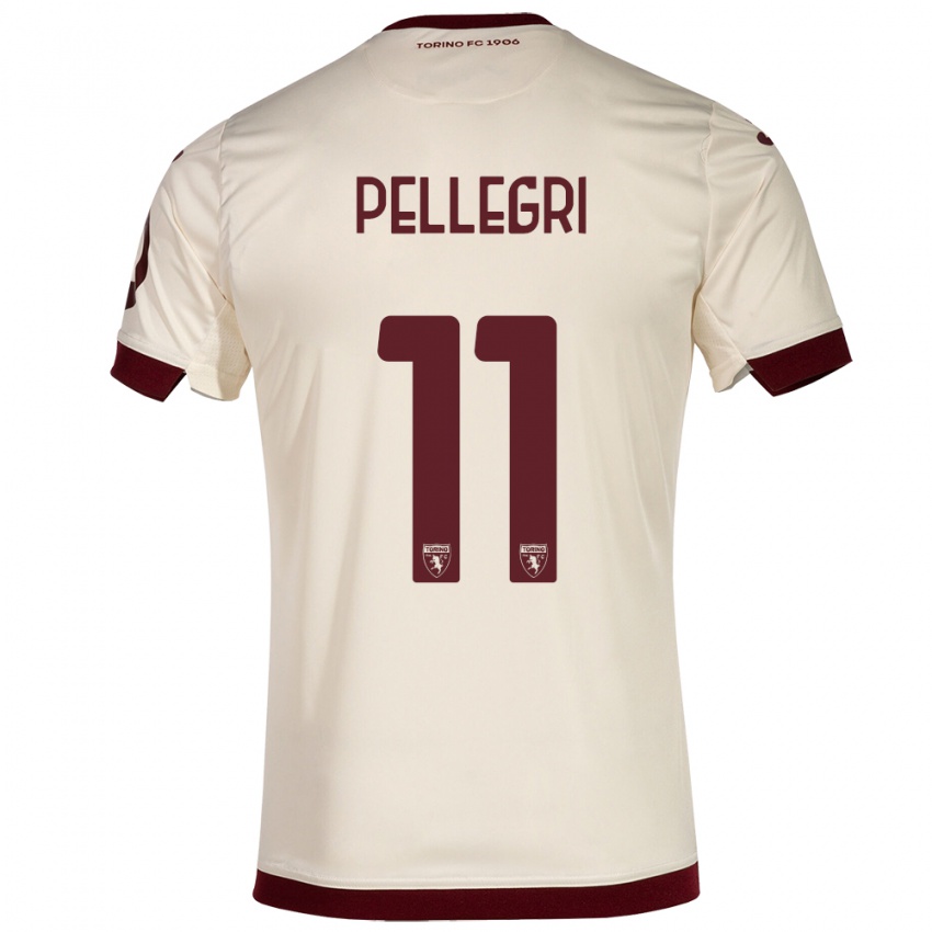 Herren Pietro Pellegri #11 Sekt Auswärtstrikot Trikot 2023/24 T-Shirt Österreich