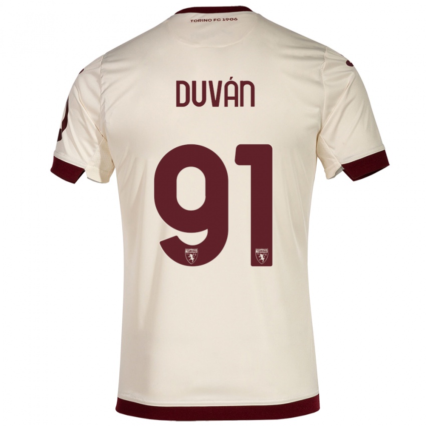 Herren Duvan Zapata #91 Sekt Auswärtstrikot Trikot 2023/24 T-Shirt Österreich