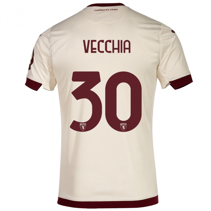 Herren Marco Dalla Vecchia #30 Sekt Auswärtstrikot Trikot 2023/24 T-Shirt Österreich