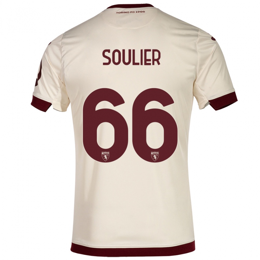 Herren Evan Soulier #66 Sekt Auswärtstrikot Trikot 2023/24 T-Shirt Österreich