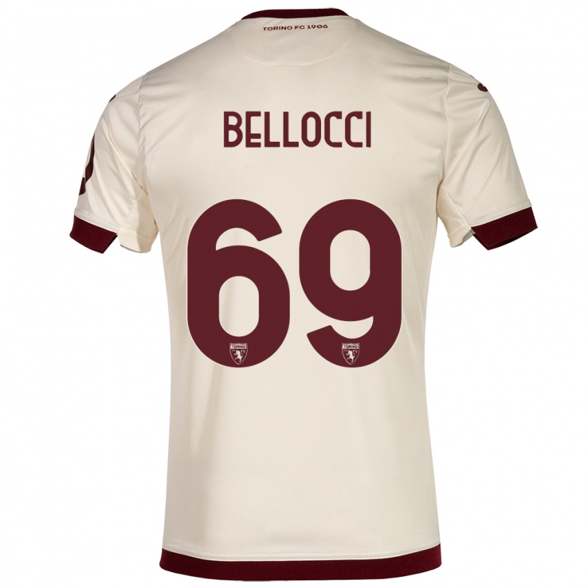 Herren Andrea Bellocci #69 Sekt Auswärtstrikot Trikot 2023/24 T-Shirt Österreich