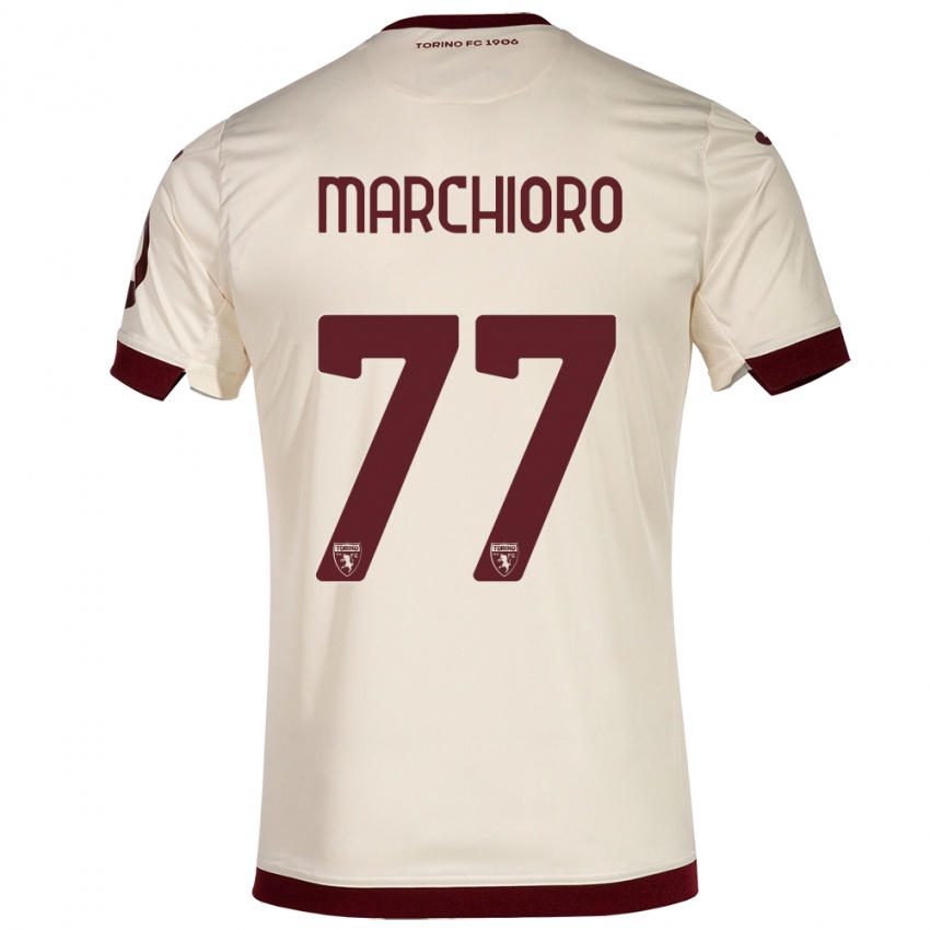 Herren Raffaele Marchioro #77 Sekt Auswärtstrikot Trikot 2023/24 T-Shirt Österreich