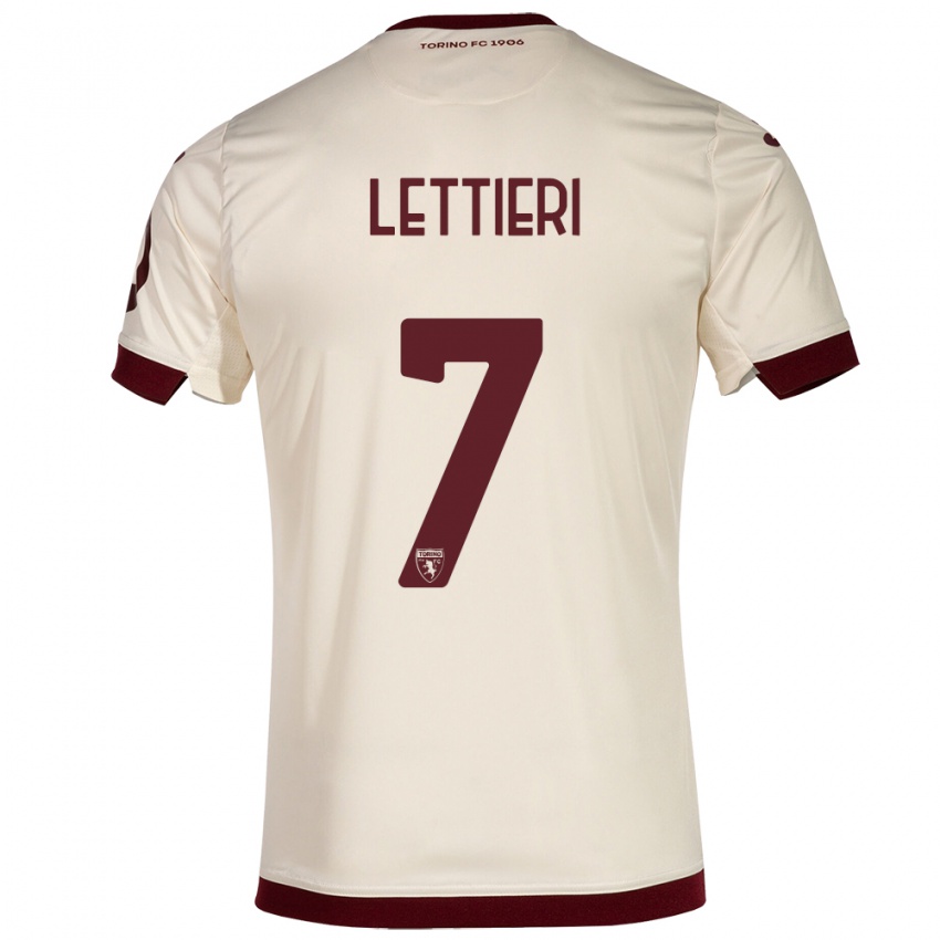 Herren Jessica Lettieri #7 Sekt Auswärtstrikot Trikot 2023/24 T-Shirt Österreich