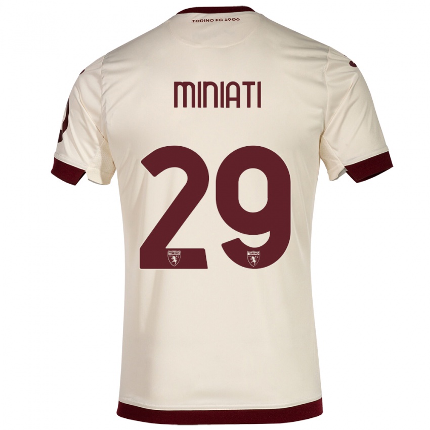 Herren Elisa Miniati #29 Sekt Auswärtstrikot Trikot 2023/24 T-Shirt Österreich