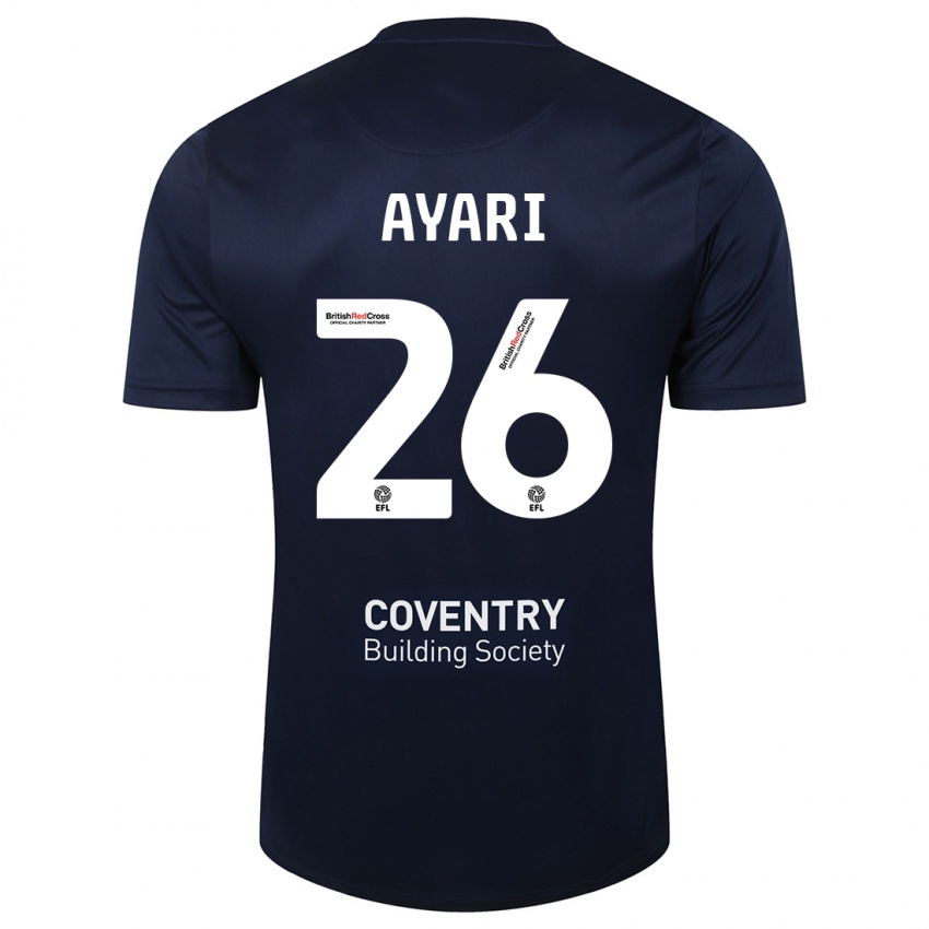 Herren Yasin Ayari #26 Rote Marine Auswärtstrikot Trikot 2023/24 T-Shirt Österreich