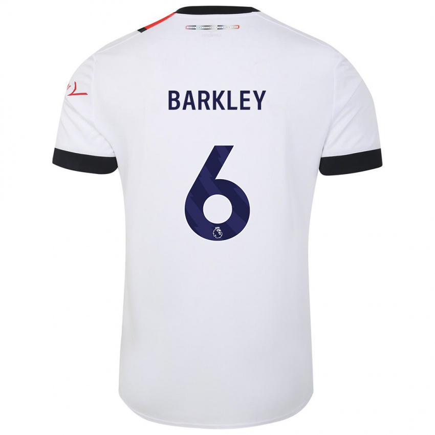 Herren Ross Barkley #6 Weiß Auswärtstrikot Trikot 2023/24 T-Shirt Österreich