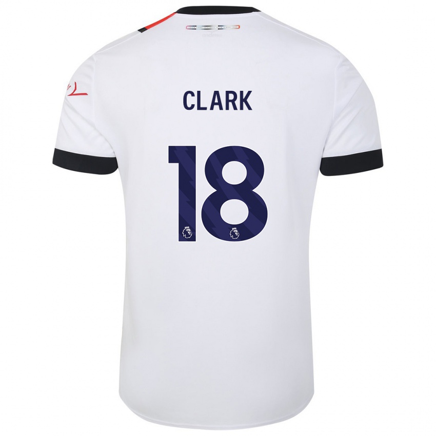 Herren Jordan Clark #18 Weiß Auswärtstrikot Trikot 2023/24 T-Shirt Österreich