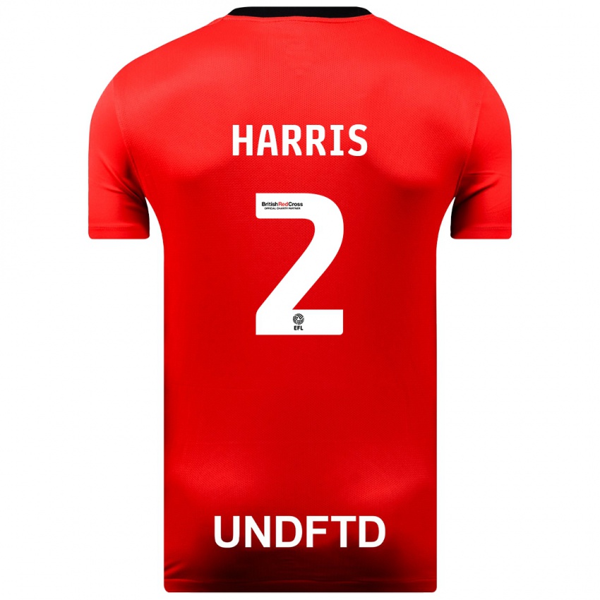Herren Martha Harris #2 Rot Auswärtstrikot Trikot 2023/24 T-Shirt Österreich
