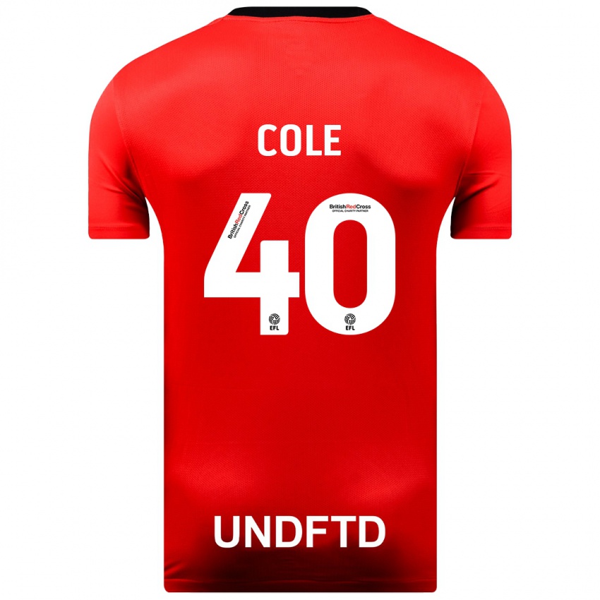 Herren Delphi Cole #40 Rot Auswärtstrikot Trikot 2023/24 T-Shirt Österreich