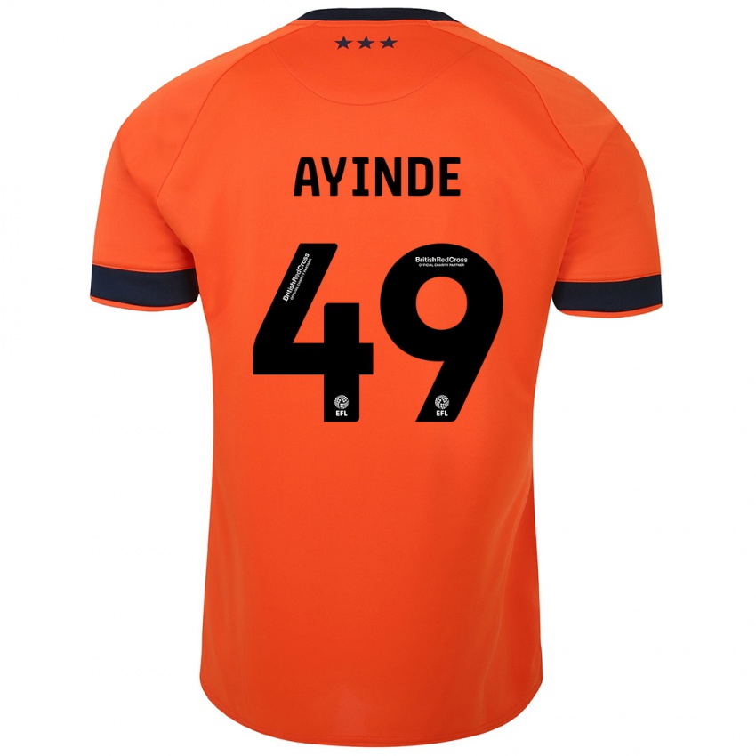 Herren Leon Ayinde #49 Orangefarben Auswärtstrikot Trikot 2023/24 T-Shirt Österreich