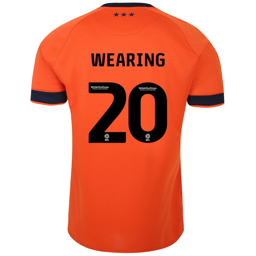 Herren Megan Wearing #20 Orangefarben Auswärtstrikot Trikot 2023/24 T-Shirt Österreich