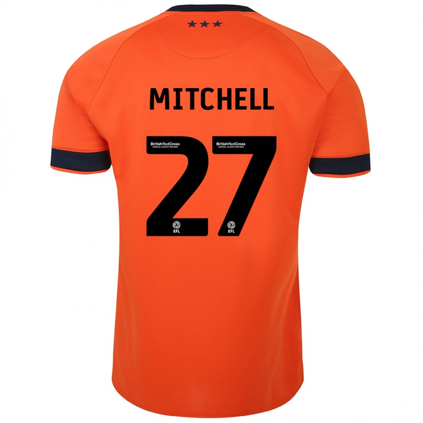 Herren Leah Mitchell #27 Orangefarben Auswärtstrikot Trikot 2023/24 T-Shirt Österreich