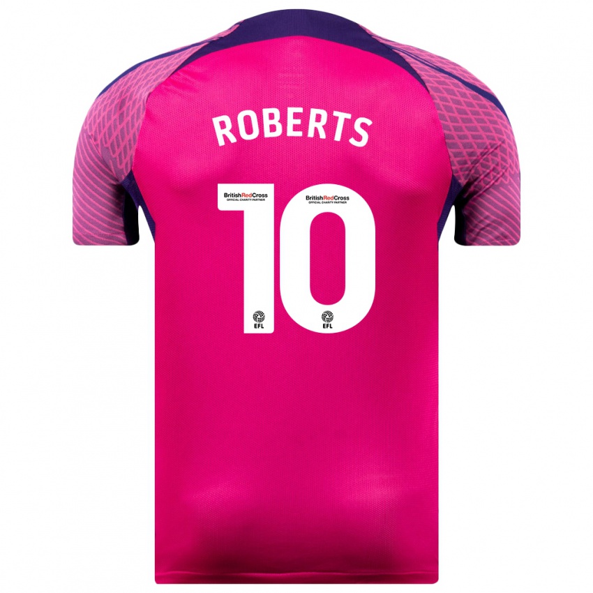 Herren Patrick Roberts #10 Lila Auswärtstrikot Trikot 2023/24 T-Shirt Österreich