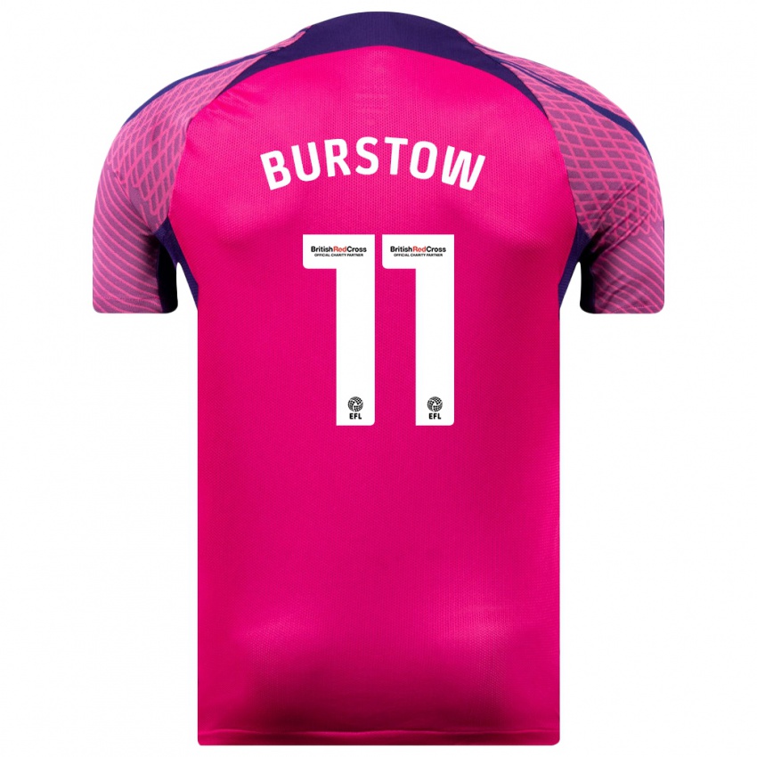 Herren Mason Burstow #11 Lila Auswärtstrikot Trikot 2023/24 T-Shirt Österreich
