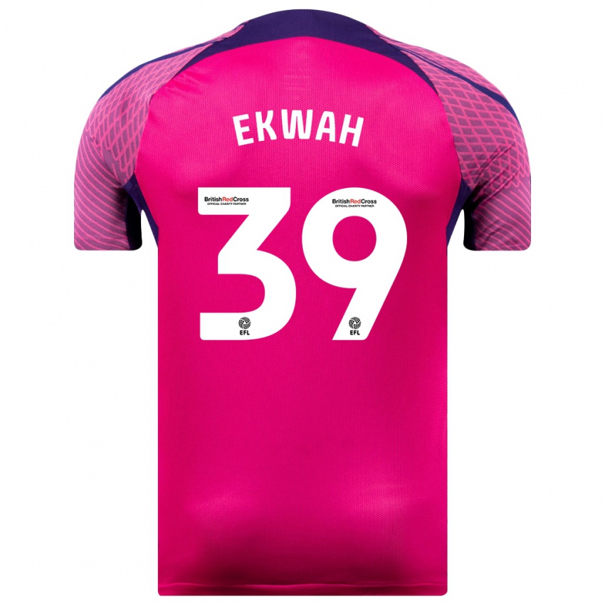 Herren Pierre Ekwah #39 Lila Auswärtstrikot Trikot 2023/24 T-Shirt Österreich