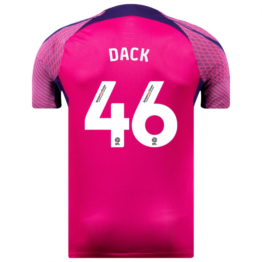 Herren Bradley Dack #46 Lila Auswärtstrikot Trikot 2023/24 T-Shirt Österreich