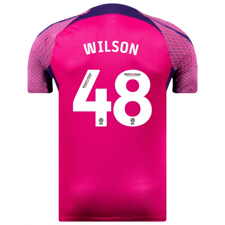 Herren Callum Wilson #48 Lila Auswärtstrikot Trikot 2023/24 T-Shirt Österreich