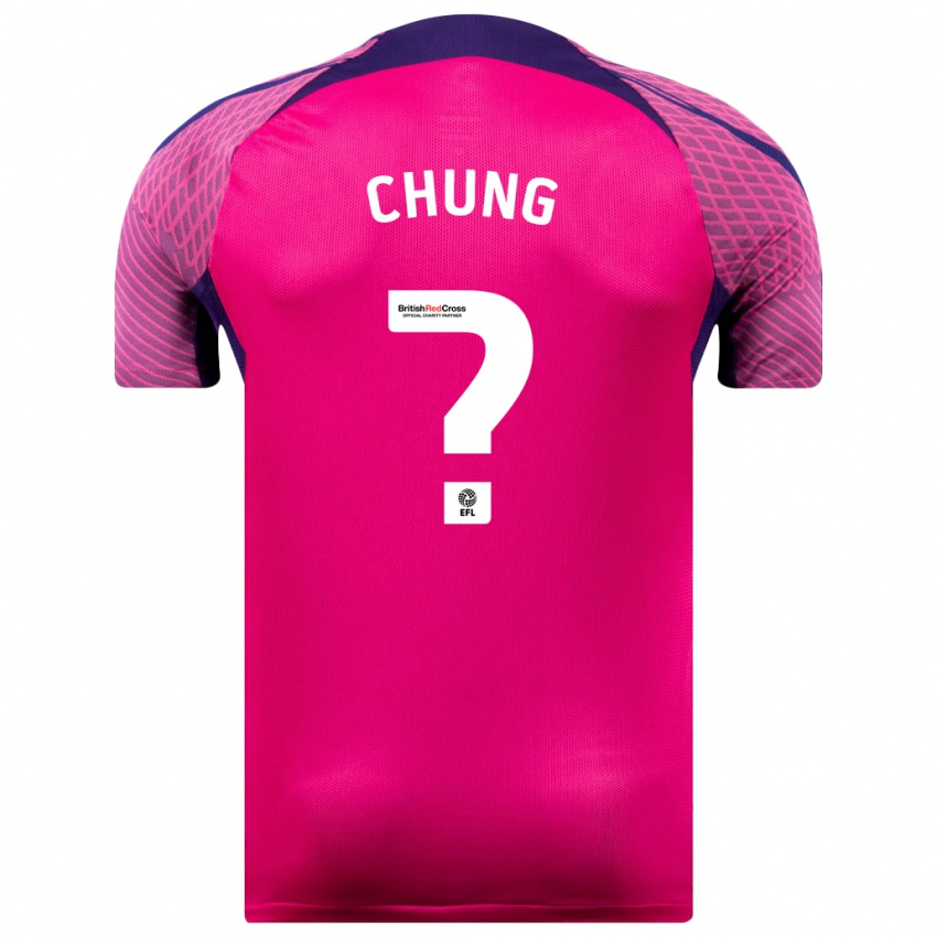 Herren Aaron Chung #0 Lila Auswärtstrikot Trikot 2023/24 T-Shirt Österreich