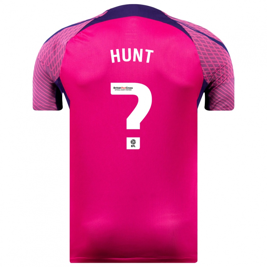 Herren Liam Hunt #0 Lila Auswärtstrikot Trikot 2023/24 T-Shirt Österreich