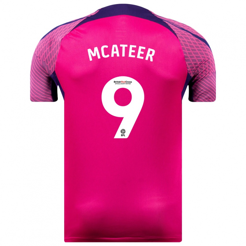 Herren Mary Mcateer #9 Lila Auswärtstrikot Trikot 2023/24 T-Shirt Österreich