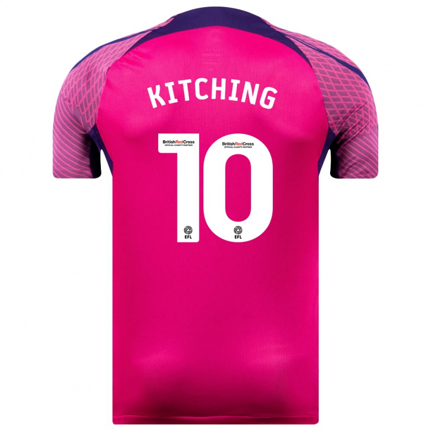 Herren Katie Kitching #10 Lila Auswärtstrikot Trikot 2023/24 T-Shirt Österreich