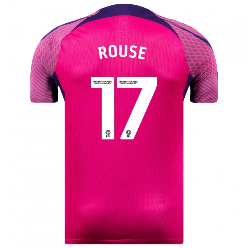 Herren Mollie Rouse #17 Lila Auswärtstrikot Trikot 2023/24 T-Shirt Österreich