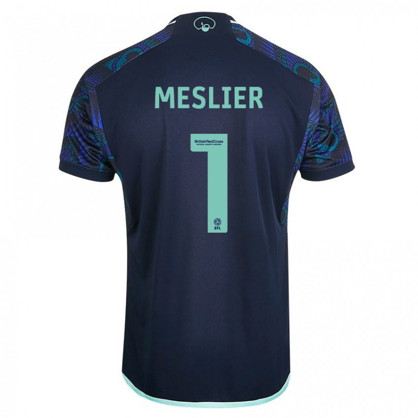 Herren Illan Meslier #1 Blau Auswärtstrikot Trikot 2023/24 T-Shirt Österreich