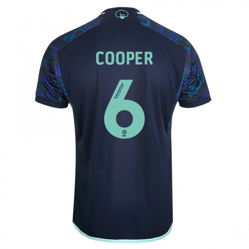 Herren Liam Cooper #6 Blau Auswärtstrikot Trikot 2023/24 T-Shirt Österreich
