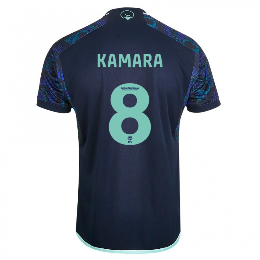 Herren Glen Kamara #8 Blau Auswärtstrikot Trikot 2023/24 T-Shirt Österreich