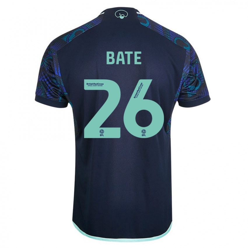 Herren Lewis Bate #26 Blau Auswärtstrikot Trikot 2023/24 T-Shirt Österreich