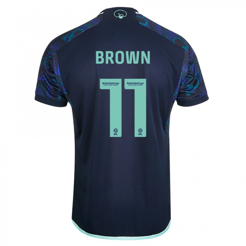 Herren Abbie Brown #11 Blau Auswärtstrikot Trikot 2023/24 T-Shirt Österreich