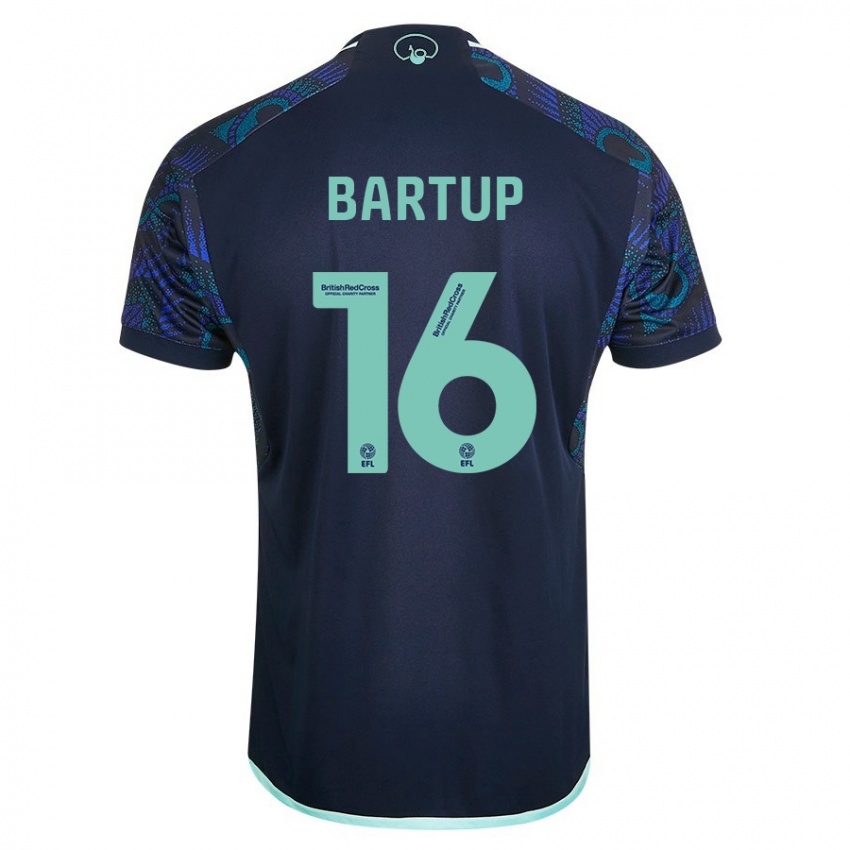 Herren Laura Bartup #16 Blau Auswärtstrikot Trikot 2023/24 T-Shirt Österreich