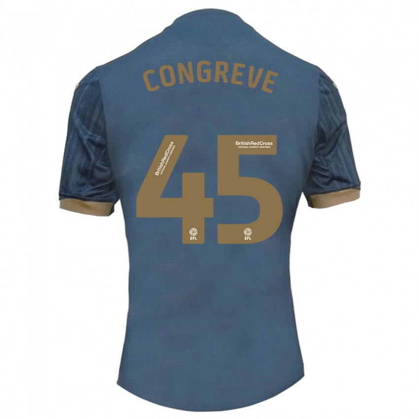 Herren Cameron Congreve #45 Dunkles Blaugrün Auswärtstrikot Trikot 2023/24 T-Shirt Österreich