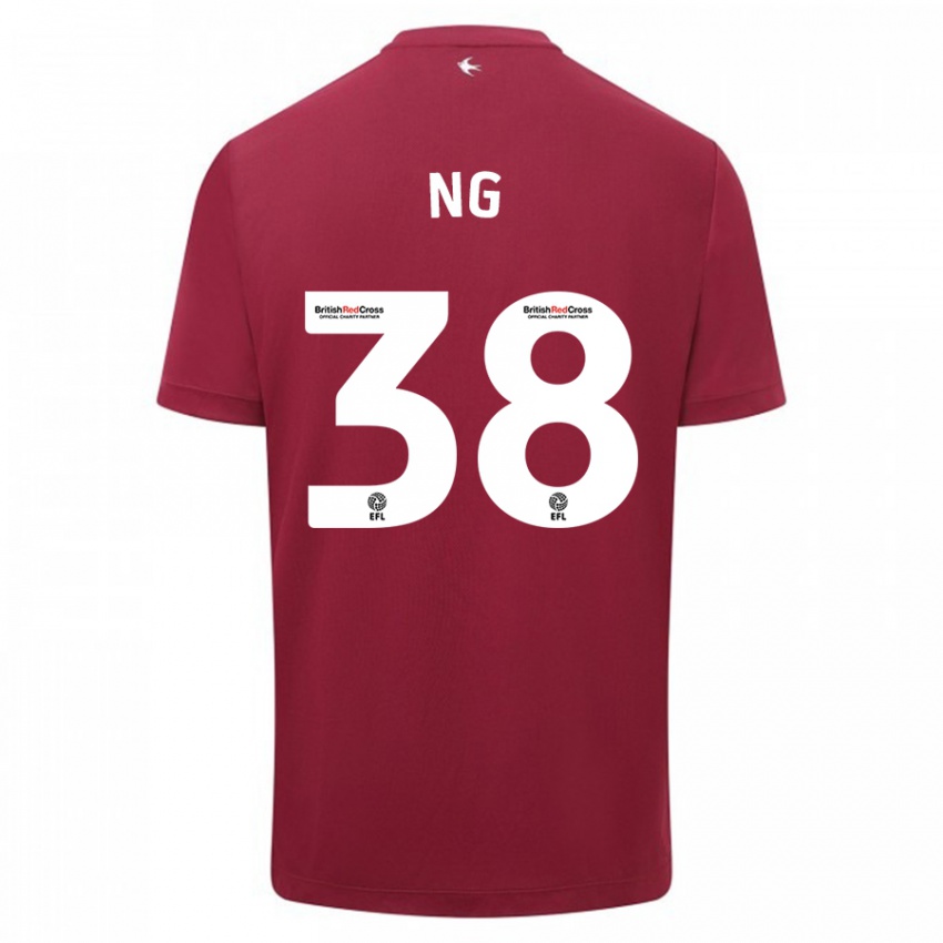 Herren Perry Ng #38 Rot Auswärtstrikot Trikot 2023/24 T-Shirt Österreich