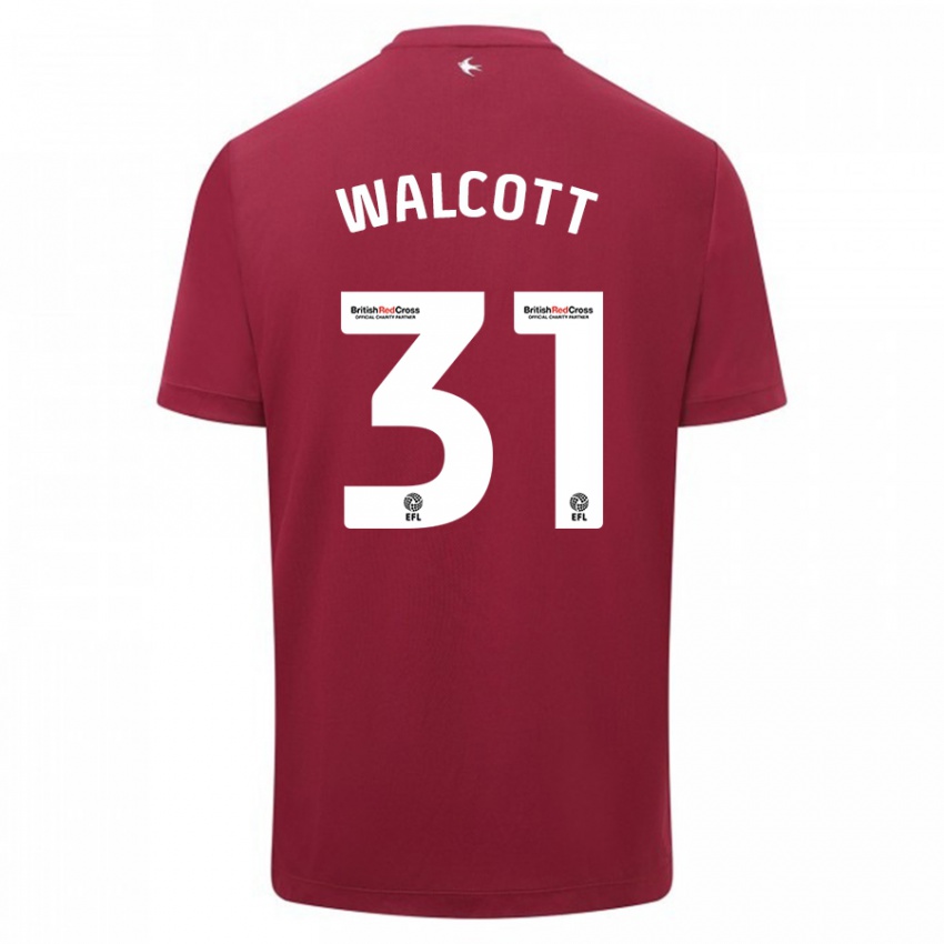 Herren Malachi Fagan Walcott #31 Rot Auswärtstrikot Trikot 2023/24 T-Shirt Österreich