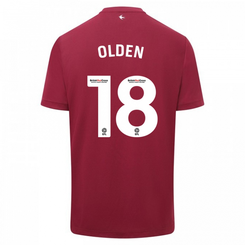 Herren Mackenzie Olden #18 Rot Auswärtstrikot Trikot 2023/24 T-Shirt Österreich