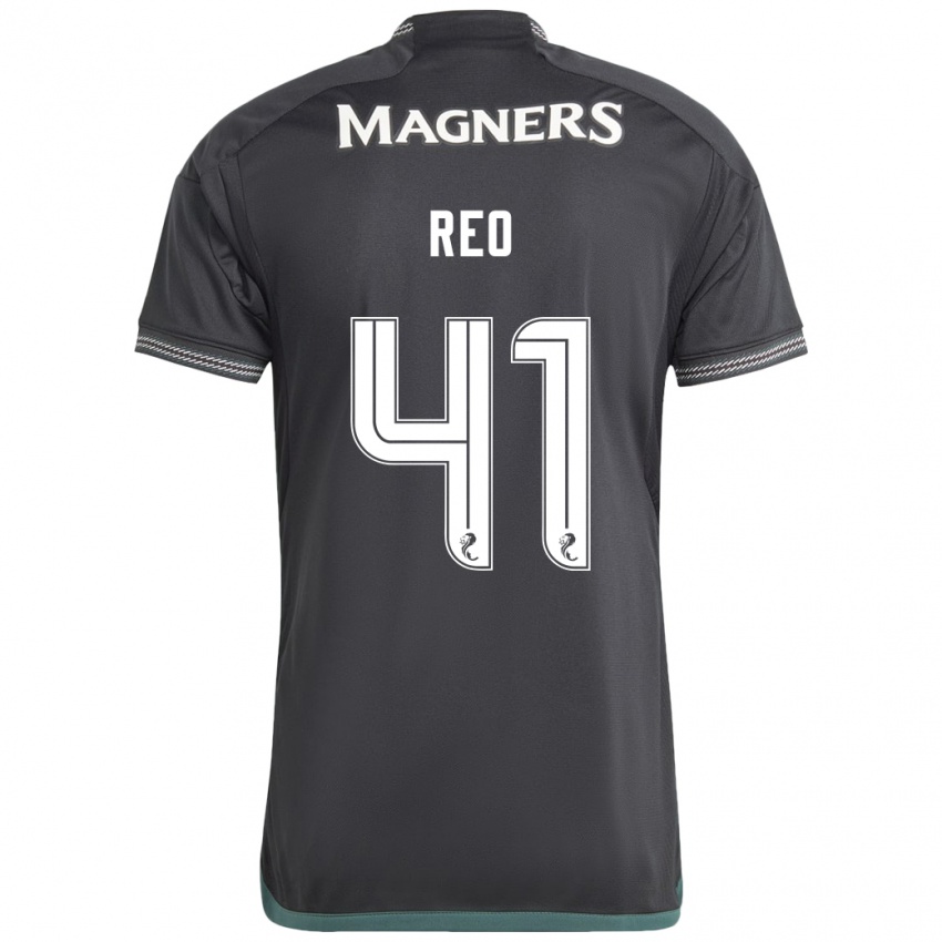 Herren Reo Hatate #41 Schwarz Auswärtstrikot Trikot 2023/24 T-Shirt Österreich