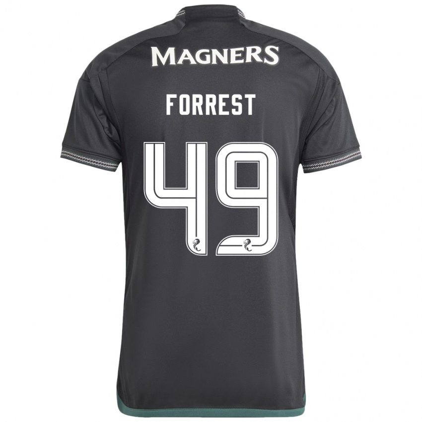 Herren James Forrest #49 Schwarz Auswärtstrikot Trikot 2023/24 T-Shirt Österreich