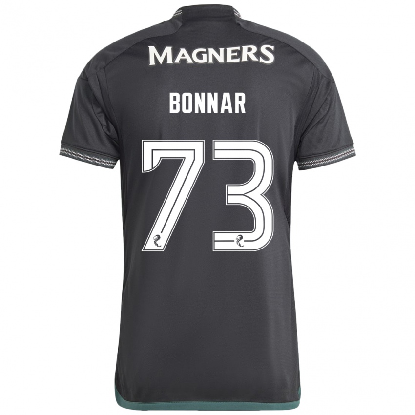 Herren Jude Bonnar #73 Schwarz Auswärtstrikot Trikot 2023/24 T-Shirt Österreich