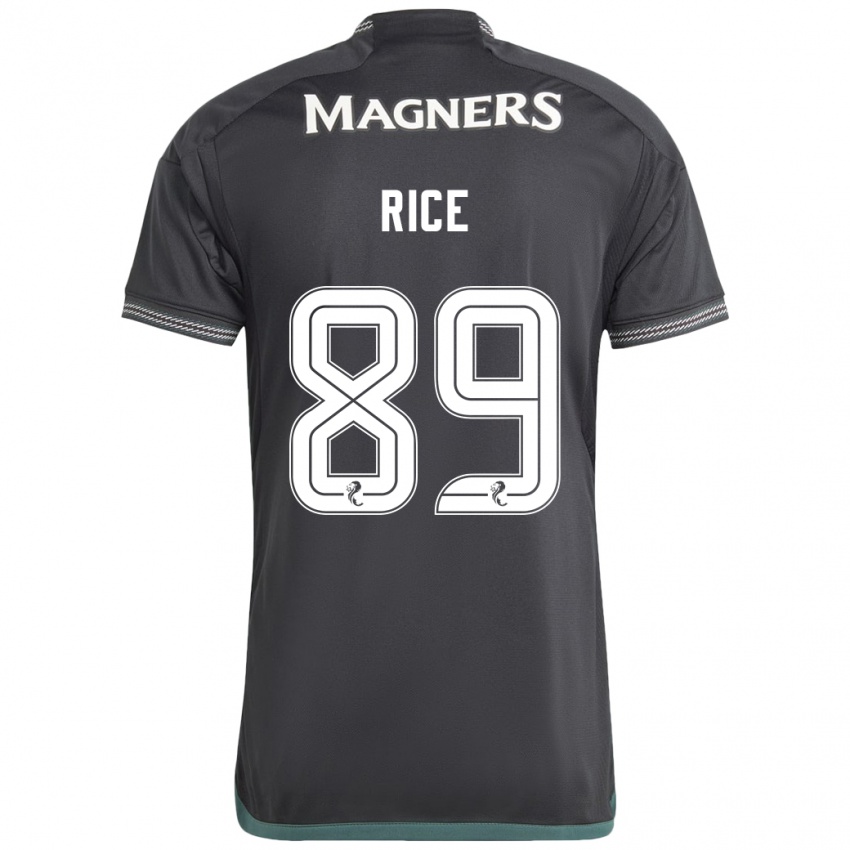 Herren Aidan Rice #89 Schwarz Auswärtstrikot Trikot 2023/24 T-Shirt Österreich