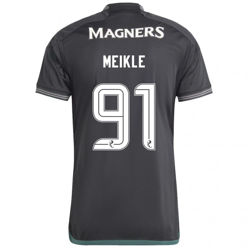 Herren Jamie Meikle #91 Schwarz Auswärtstrikot Trikot 2023/24 T-Shirt Österreich