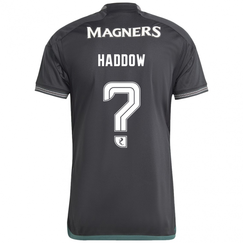 Herren Aiden Haddow #0 Schwarz Auswärtstrikot Trikot 2023/24 T-Shirt Österreich