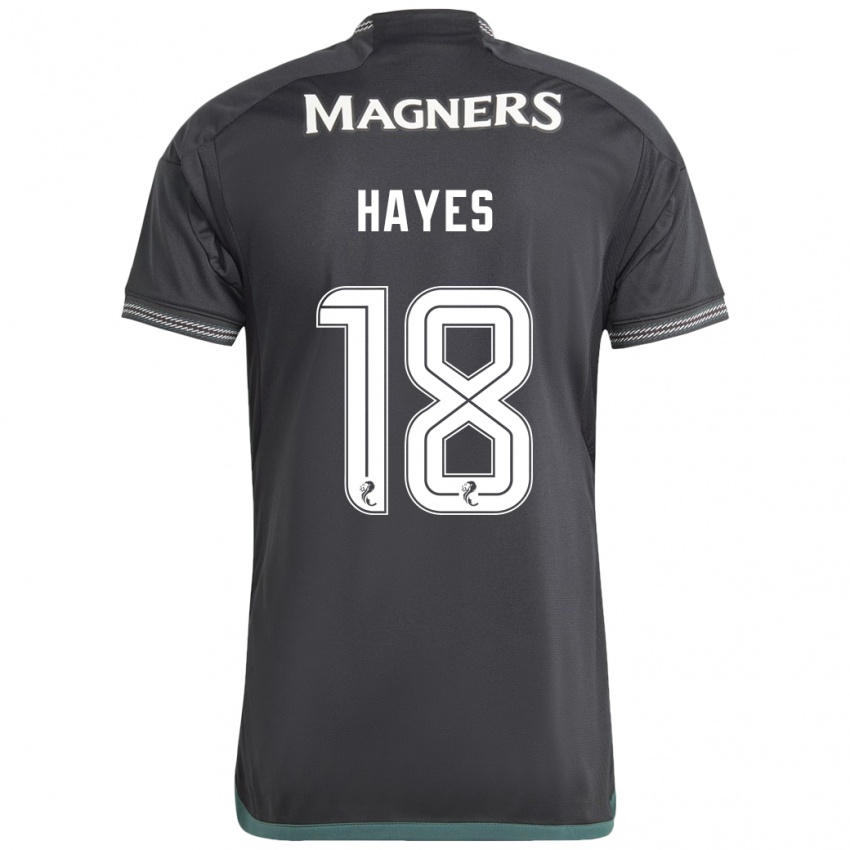 Herren Caitlin Hayes #18 Schwarz Auswärtstrikot Trikot 2023/24 T-Shirt Österreich