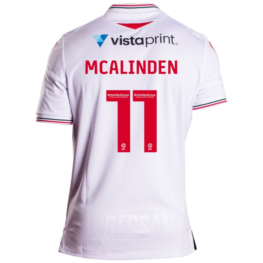 Herren Liam Mcalinden #11 Weiß Auswärtstrikot Trikot 2023/24 T-Shirt Österreich